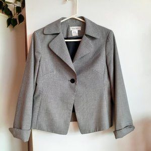 Gray houndstooth blazer